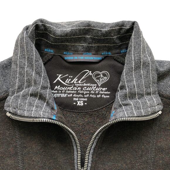 KUHL Kashmira Jacket Womens XS Full Zip Color Block Sweater‎ Fleece Pockets - Picture 5 of 10